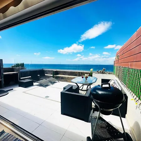 Atico Con Vistas Al Mar En Playa Del Cristo Apartament